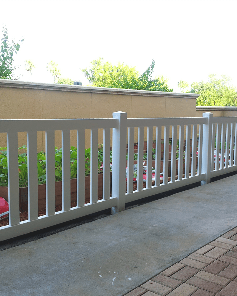 Vinyl Closed Picket Fence Panels in South & Central Florida